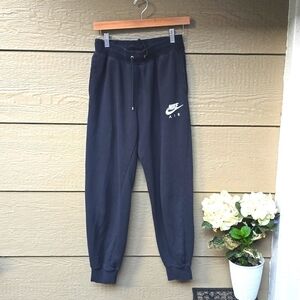 Nike Sportswear Air French Terry Pant Color Black Small